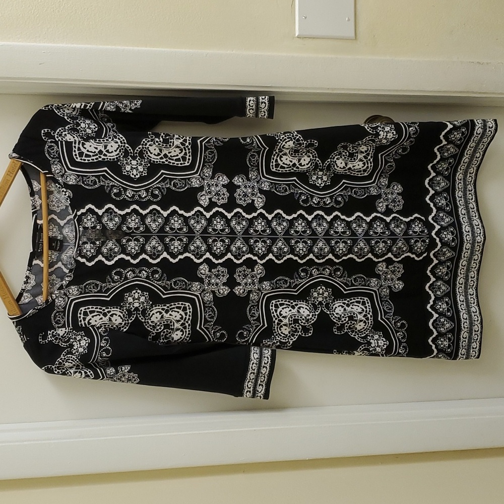 🤩white house black market 3/4 sleeves mini dress size M